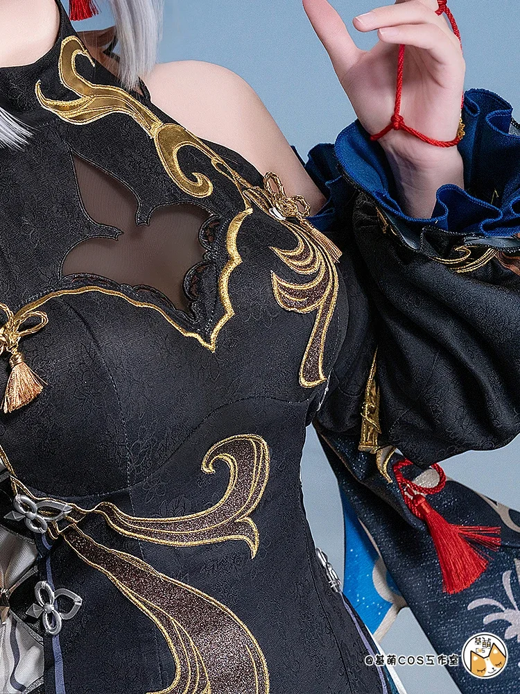 S-3XL игра Genshin Impact Shenhe косплей костюм Deepavali кожа великолепный новогодний Cheongsam