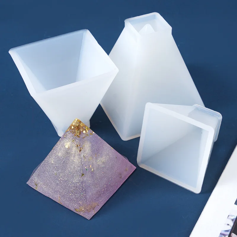 

DIY Aromatherapy Candle Mold Pyramid Resin Art Casting Silicone Mould Handmade Candle Making Molds Tool Supplies Home Decoration