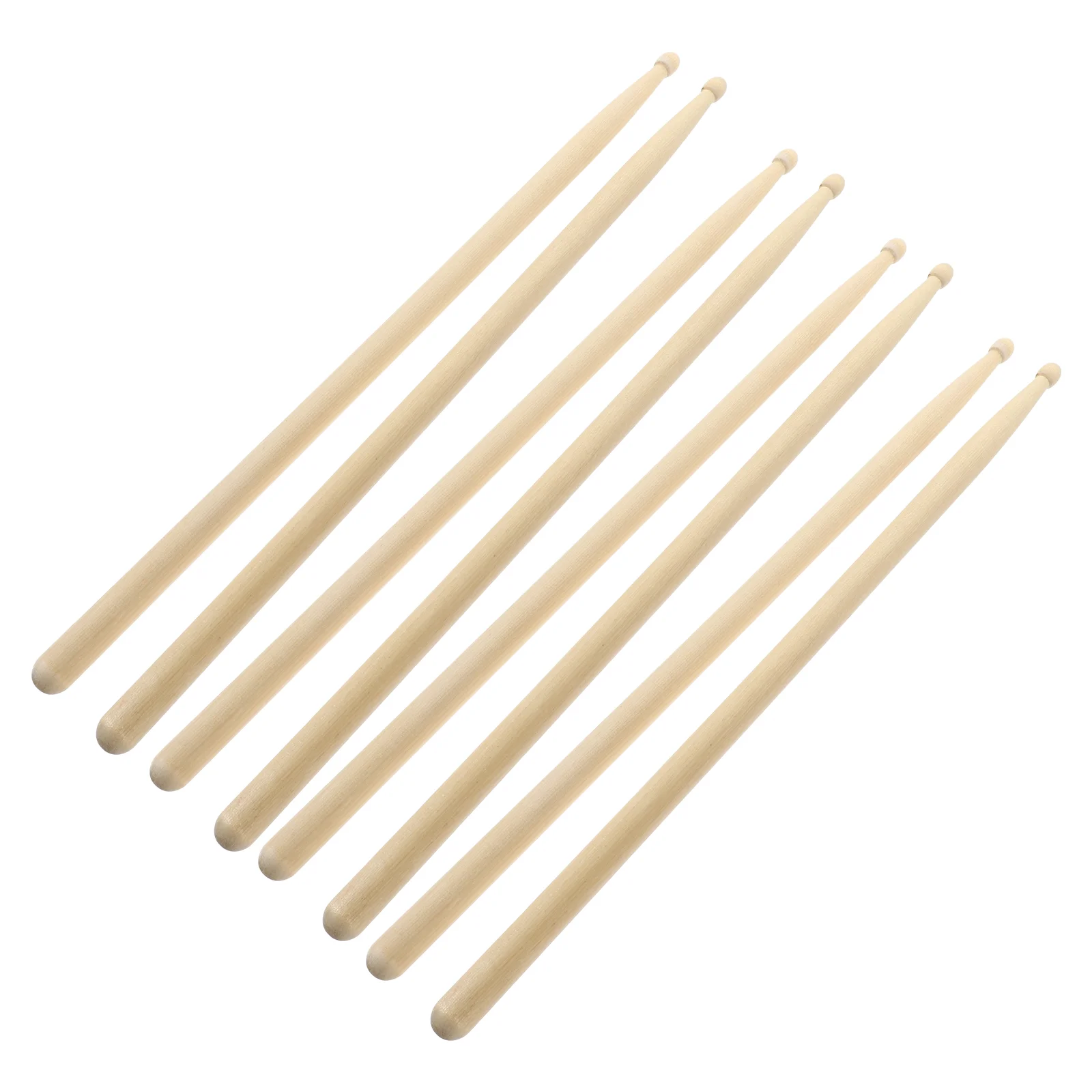

4Pairs Maple Wood Drum Sticks 5A Drum Sticks for Beginners Performing Training Music drums Wrap