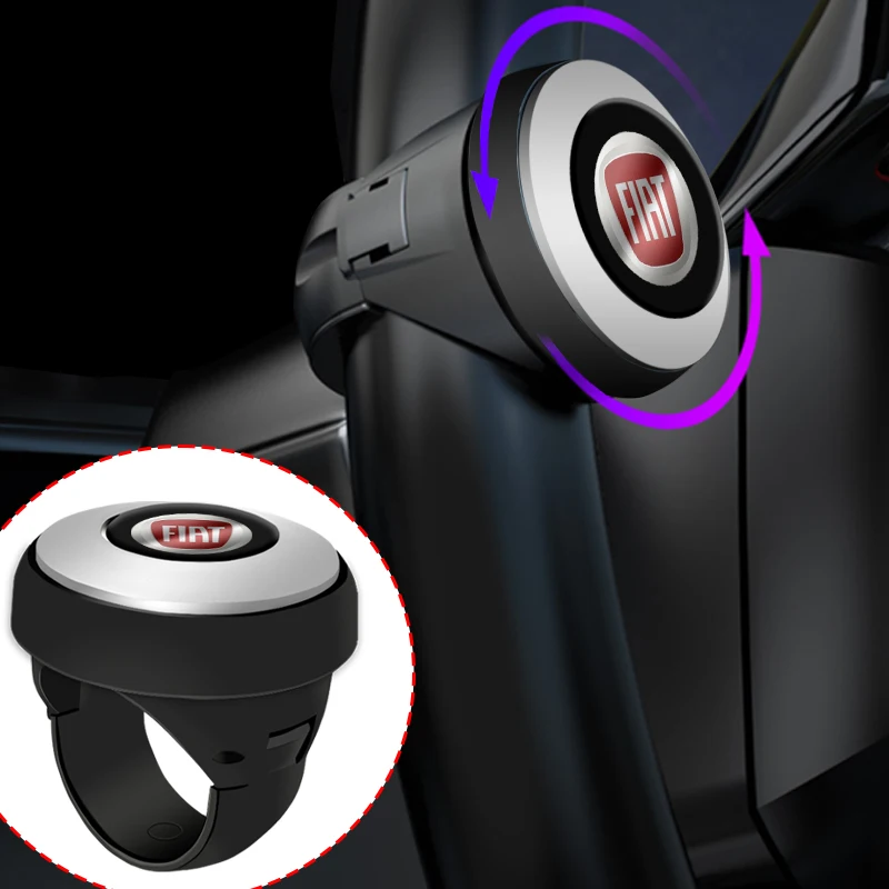 

1pcs Car Turning Steering Wheel Booster 360 Degree Spinner Knob For Fiat 500 Punto 124 125 Bravo Stilo Panda Abarth Tipo Viaggio