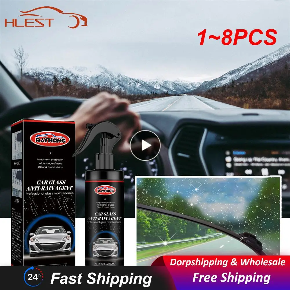 

1 ~ 8 шт. автомобильное стекло с защитой от дождя спрей пленка против дождя для автомобильного лобового стекла зеркало для окон