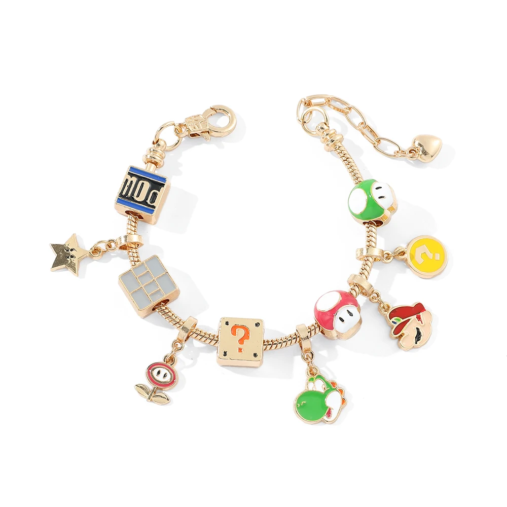 Модный браслет для игр Vedio Diy из бисера Panjia цинкового сплава Капельное масло