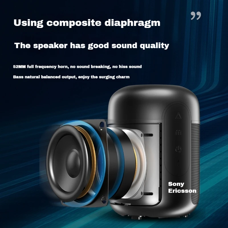 SOAIY E30 Беспроводной динамик Bluetooth Портативный сабвуфер Высокая громкость