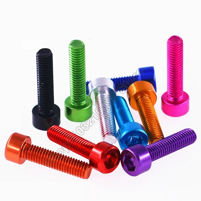 1-10 шт. алюминиевый шестигранный сканер din912 M6 * 8/10/12/15/20/25/30/40 мм красочные