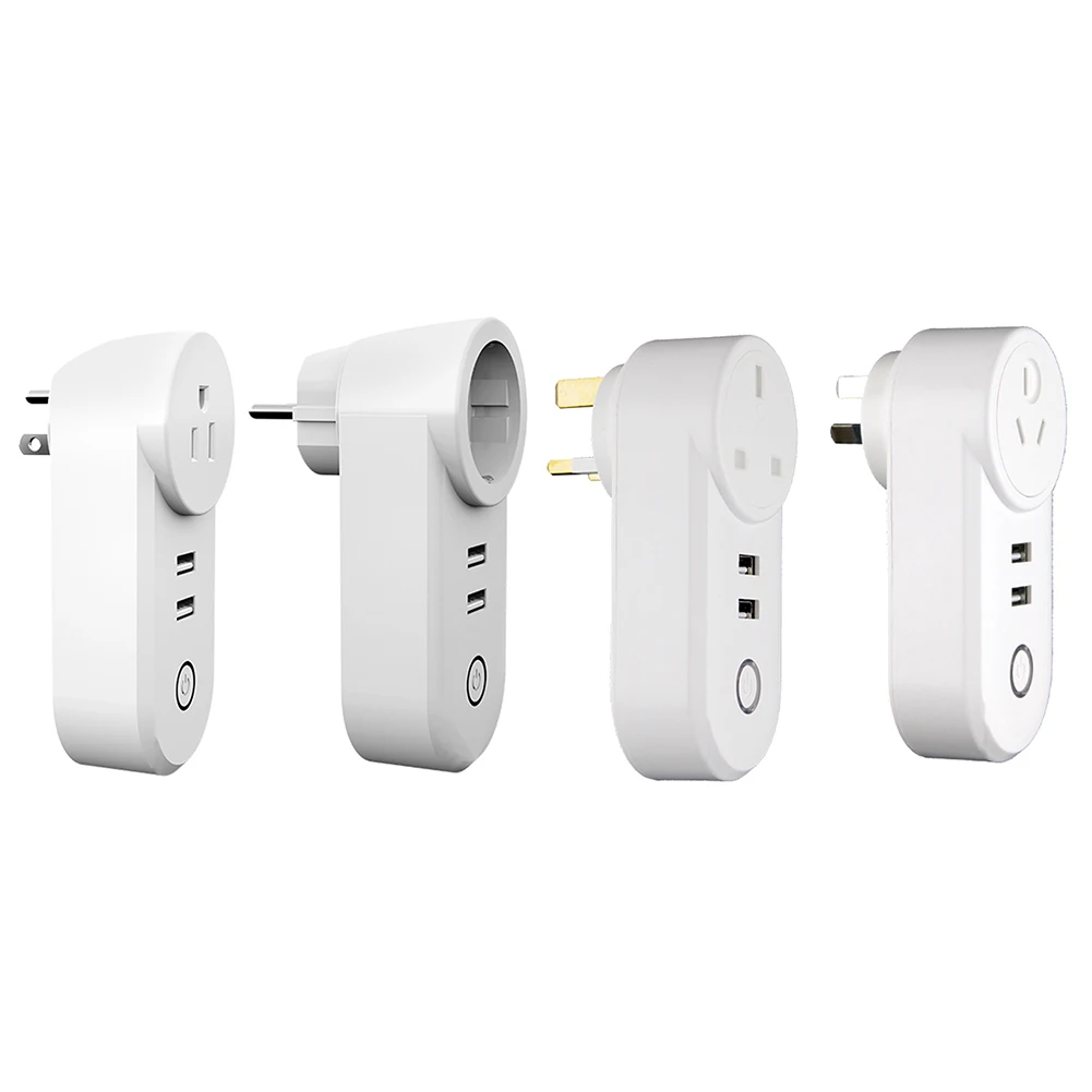 

ZigBee Smart Electrical Socket Wide Voltage Wireless APP Voice Remote Control Timer Home Automation Outlet with USB Interface