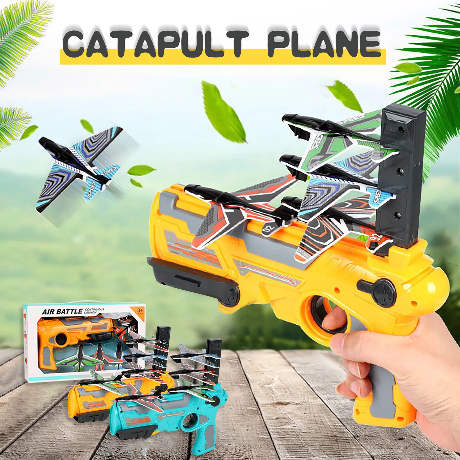 

Airplane Ejection Outdoor Kid for One-Click Bubble Plane Catapult Model Foam Toy Outdoor Toys Party Set Fun
