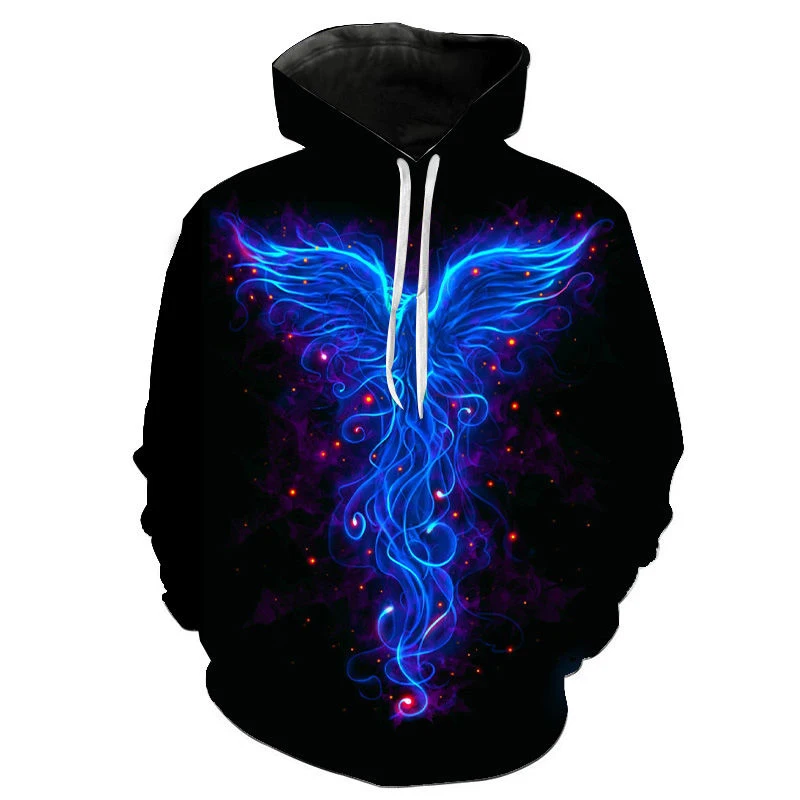 Толстовка с 3D принтом Феникса для мужчин и женщин смешной Повседневный Топ в
