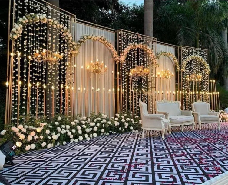 

5pcs / set of custom decorated wedding arch