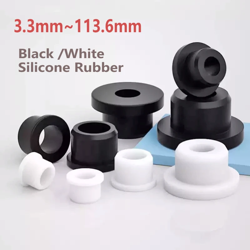

Черно-белые силиконовые резиновые втулки, уплотнительное кольцо, прокладка 3,3 ~ 113,6 мм, вставки со сквозными отверстиями, пробки, втулка, шайба, защита кабеля, провод