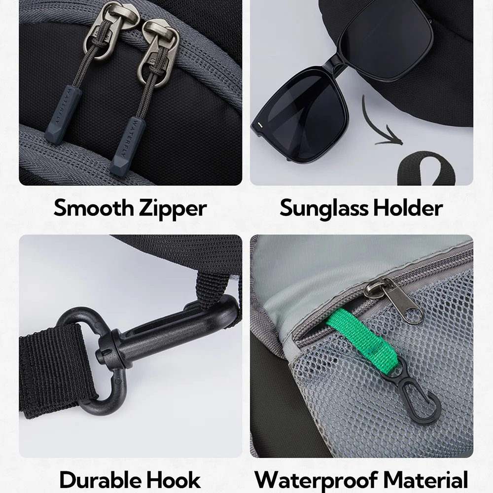 Сумка на ремне WATERFLY рюкзак нагрудная сумка через плечо тренажерный зал для езды