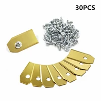 30pcs trimmer blade stainless steel lawn mower grass replacement trimmer cutter piece screw parts for husqvarna automower