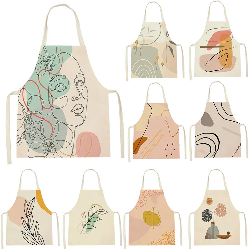 

Simple Abstract Line Apron Korean Kitchen Supplies Cooking Accessories Custom Apron Cute Apron Linen Apron Apron for Men Brief