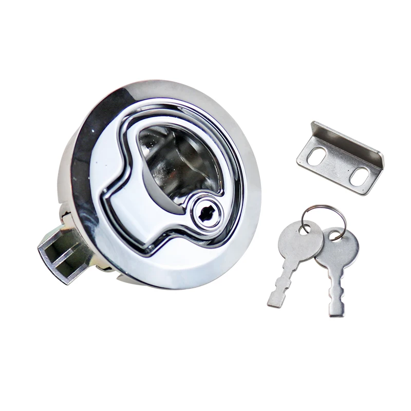 

Used For Rv Trailer Tent Industrial Panel Embedded Zinc Alloy Button Lock - Keyless Internal/External Use