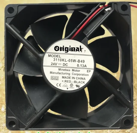 Оригинальный 100% рабочий 3110KL-05W-B49 8025 8 см 24 В Вентилятор охлаждения