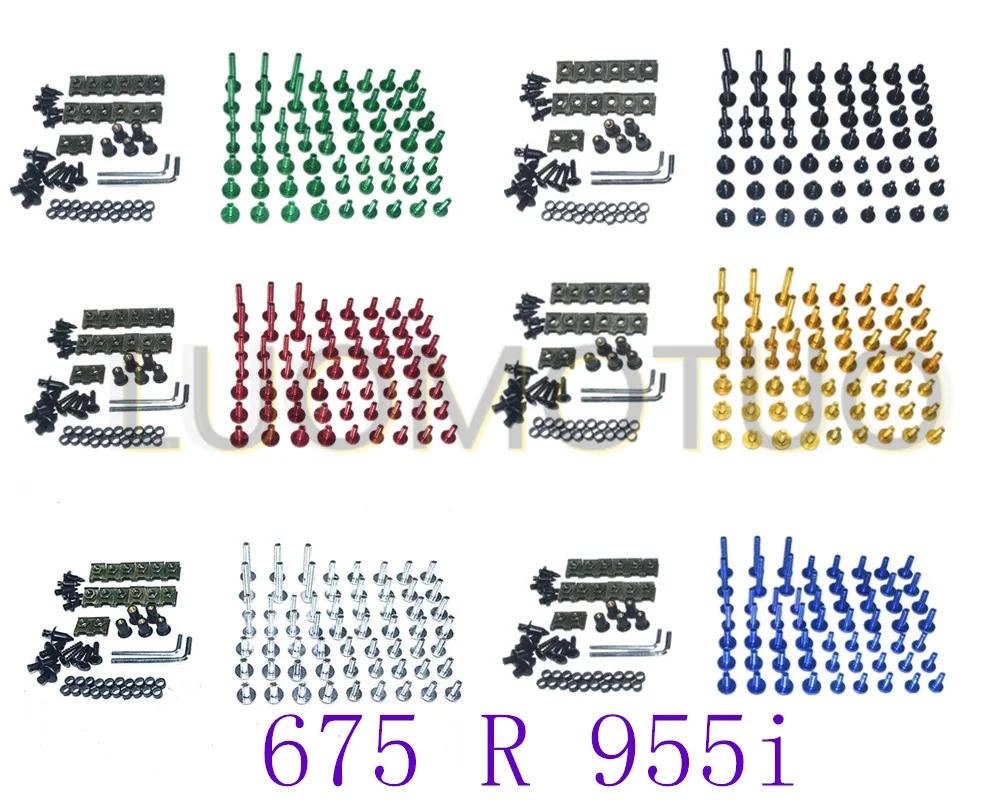 

CNC Complete Fairing Bolts Bodywork Screws Nuts Kit Fit For Triumph Trophy Sprint Daytona 675 R 955i