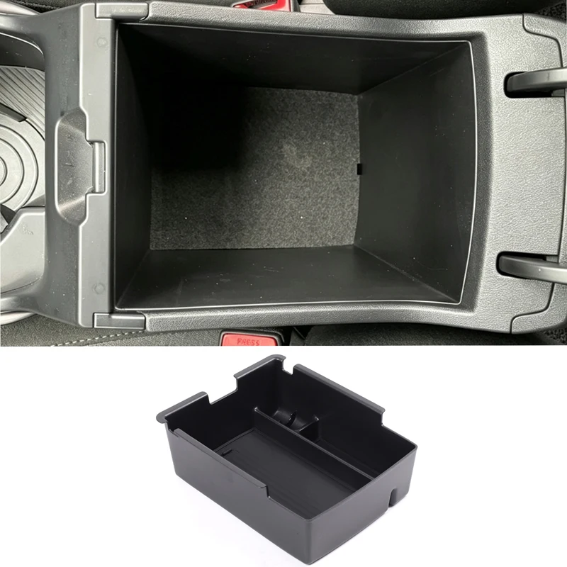 Фото Органайзер для центральной консоли автомобиля для Kia K4 2025-2026 годов выпуска, подлокотник с ящиком для хранения, вставка из АБС-пластика, внутренние разделители для телефона, ключей, монет. №1