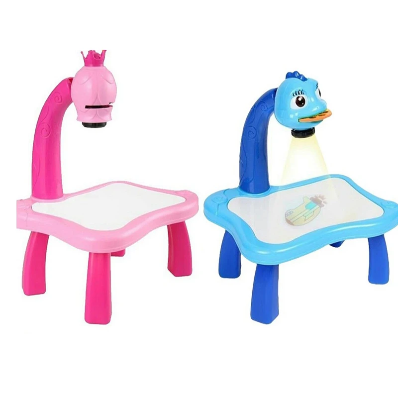 

Kids Toy Painting Drawing Learning Table Led Smart Projector Music Toys Arts And Crafts For Children Toddler Toy