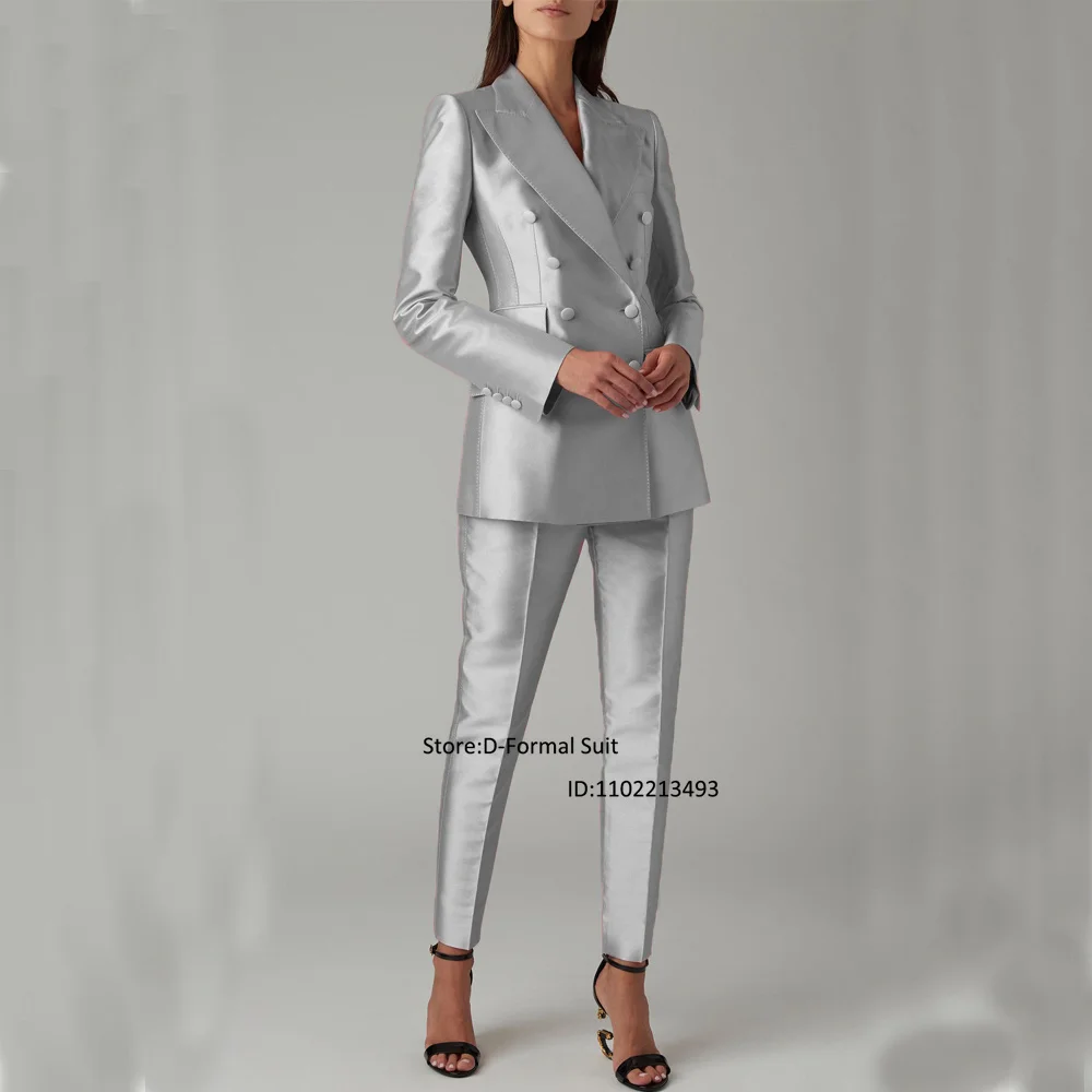 Ladies Suit 2 Tlg Elegant and Pretty Women's Dresses for Prom 2-piece Slim-fit Commuting Office Custom-made Dress Traf Pants