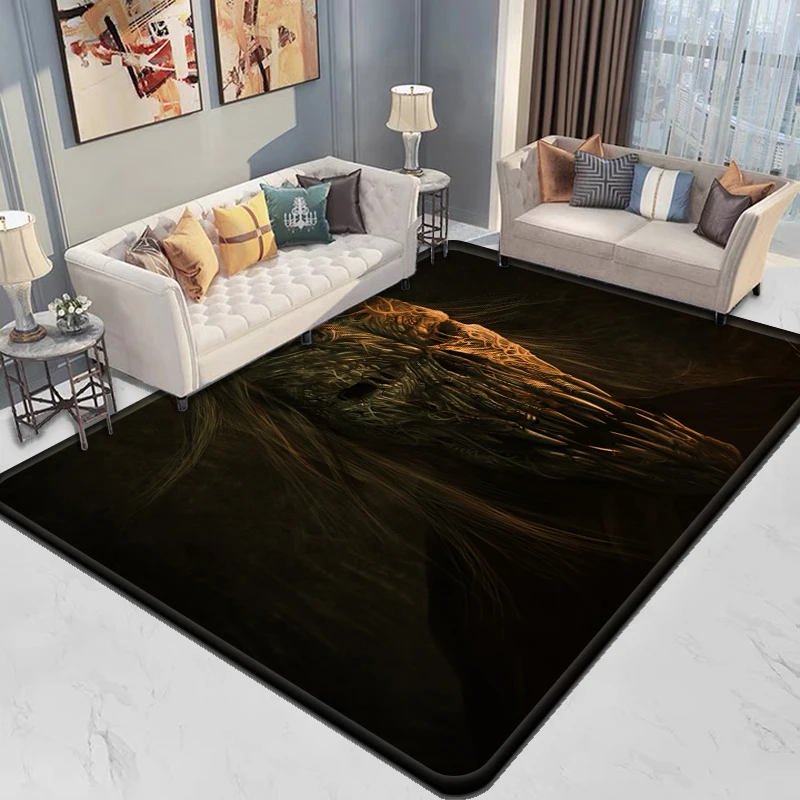 Ковер с 3D ужасами призраками и скелетом смерти кухонный коврик Придверный