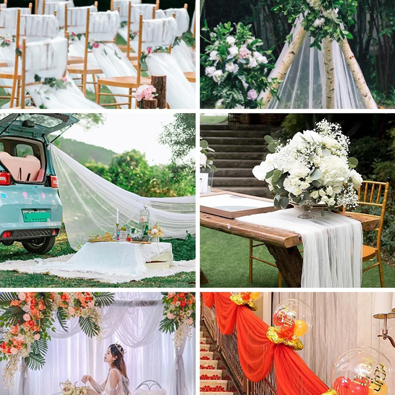 Фата свадебная прозрачная из органзы мягкая занавеска прозрачной ткани белый