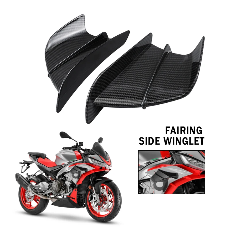

New Fairing Side Winglet Aerodynamic Wing Deflector Spoiler Fit For Aprilia RSV4 X Tuono V4 660 Factory RS660 RS250 RS125 50