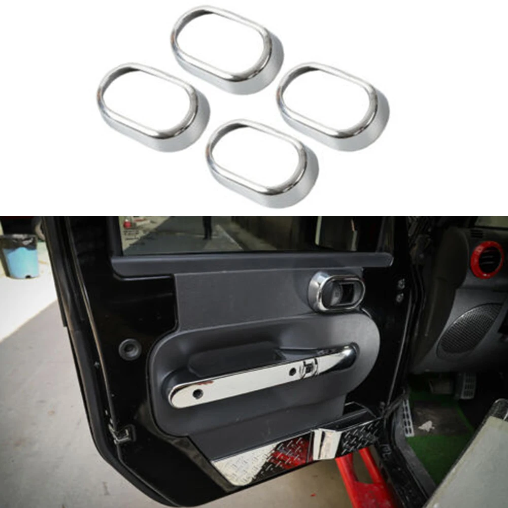 

Cover Trim Door Handle Bowl 4pcs/set ABS Auto Car Decor Door Switch Parts