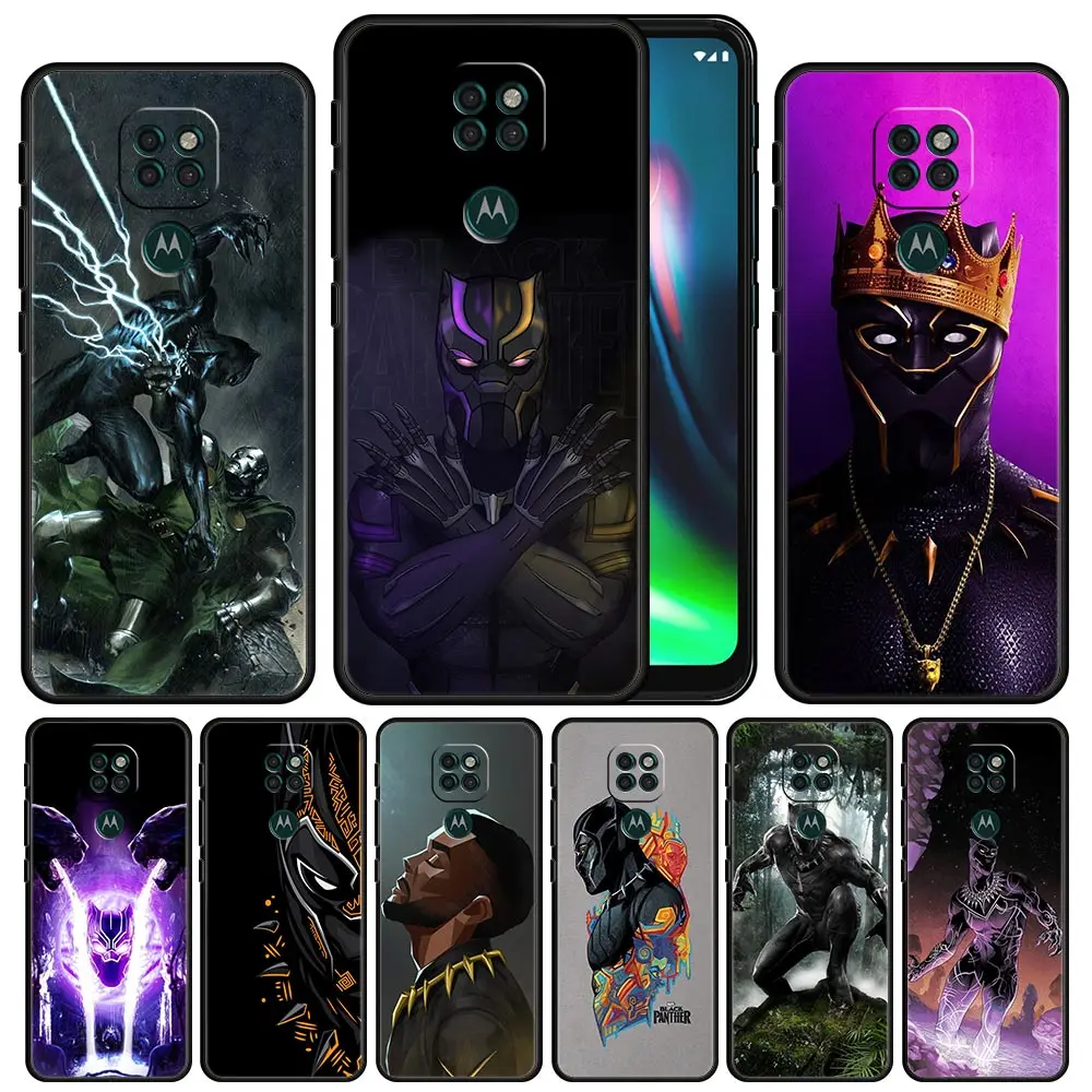 

Cover Case for Motorola Moto G30 G50 G60 G8 G9 G22 G31 G51 Power Lite Plus Play Edge G Stylus Fashion Black Panther Marvel