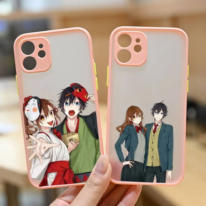 

Horimiya Japan anime Phone Case matte transparent For iphone 7 8 11 12 13 plus mini x xs xr pro max cover
