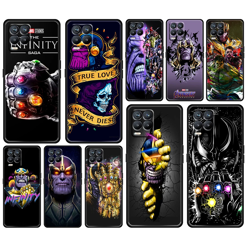 

Marvel Avengers Thanos For OPPO GT Master Find X5 X3 Realme 9 8 6 C3 C21Y Pro Lite A53S A5 A9 2020 Black Phone Case Cover Coque