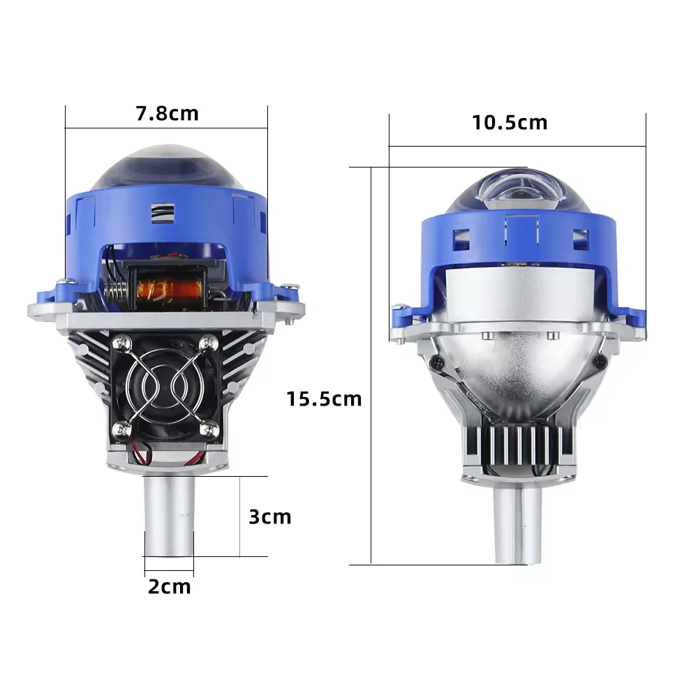 Объектив двухсветодиодного проектора 3 0 дюйма Лазерная фара h4 для автомобиля P70