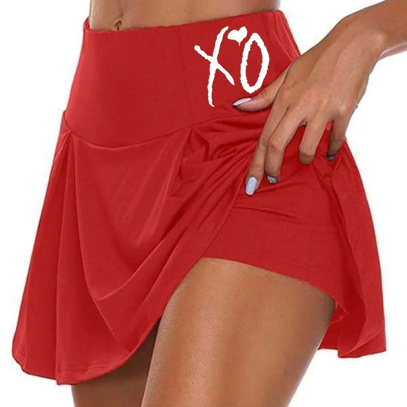 

Bikinis Secret Summer Ladies Sport Skirts Double-Layer Athletic Peep Proof Shorts Fashion Women Fitness Elastic Yoga Short Dress