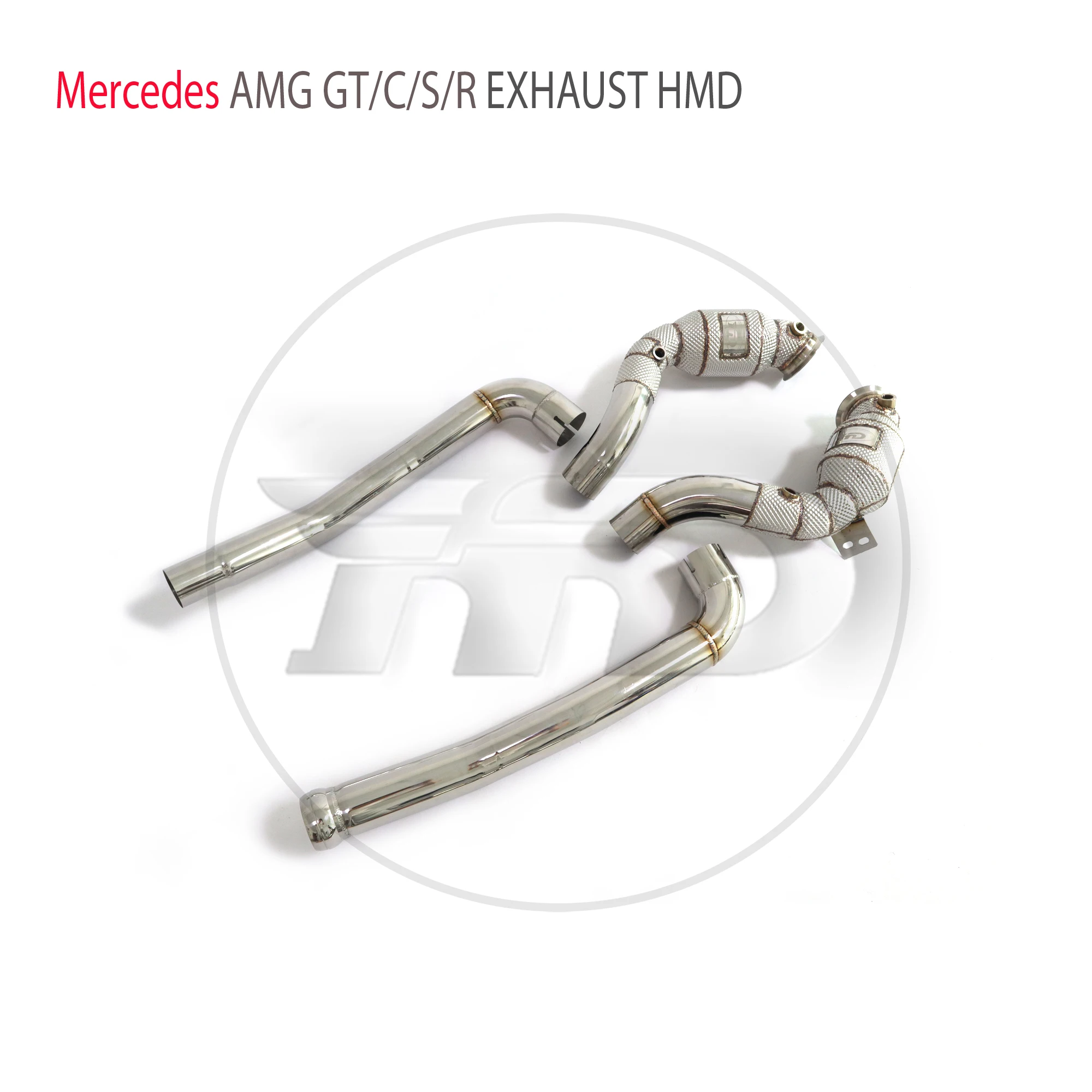 

HMD Exhaust System High Flow Performance Downpipe for Mercedes Benz AMG GT GTC GTS GTR With Catalytic Converter