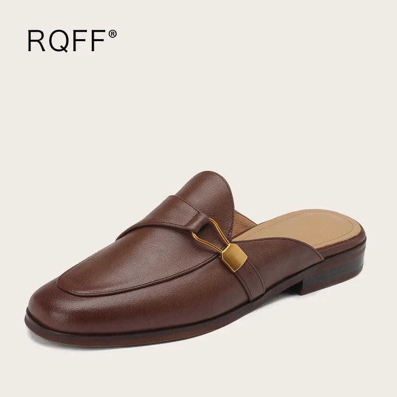 

Женские шлепанцы ручной работы, натуральная коровья кожа, закрытый носок, летние сандалии, большие размеры 41