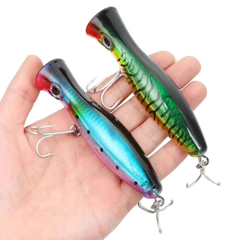 

Light Bass 6 Colors Fishing Tackle Wobblers Fishing Lures Hard Bait Popper Bait