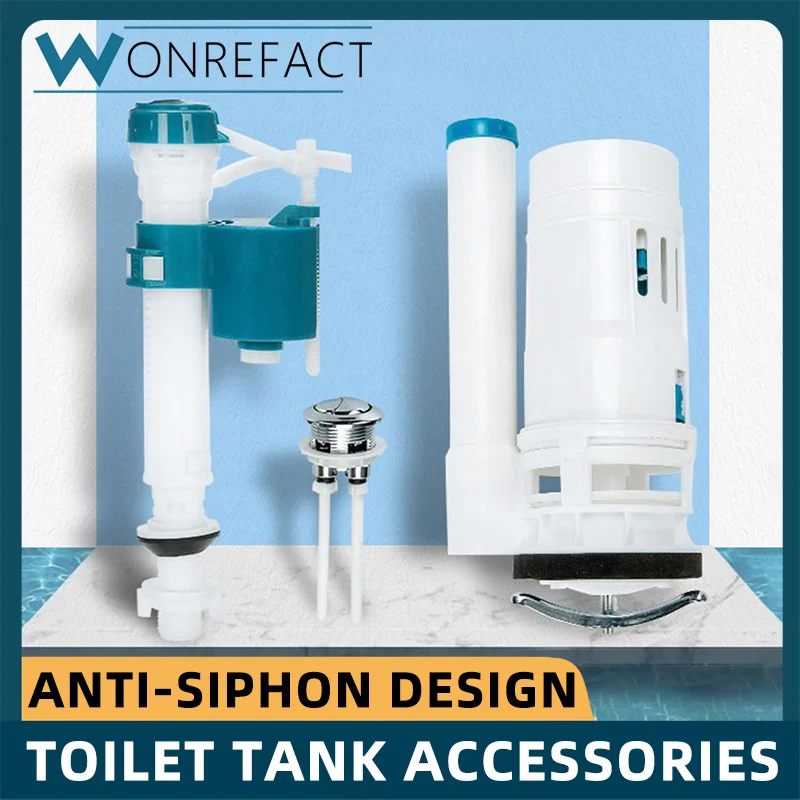 Универсальный Набор для замены резервуара унитаза кнопки двойной смывающий
