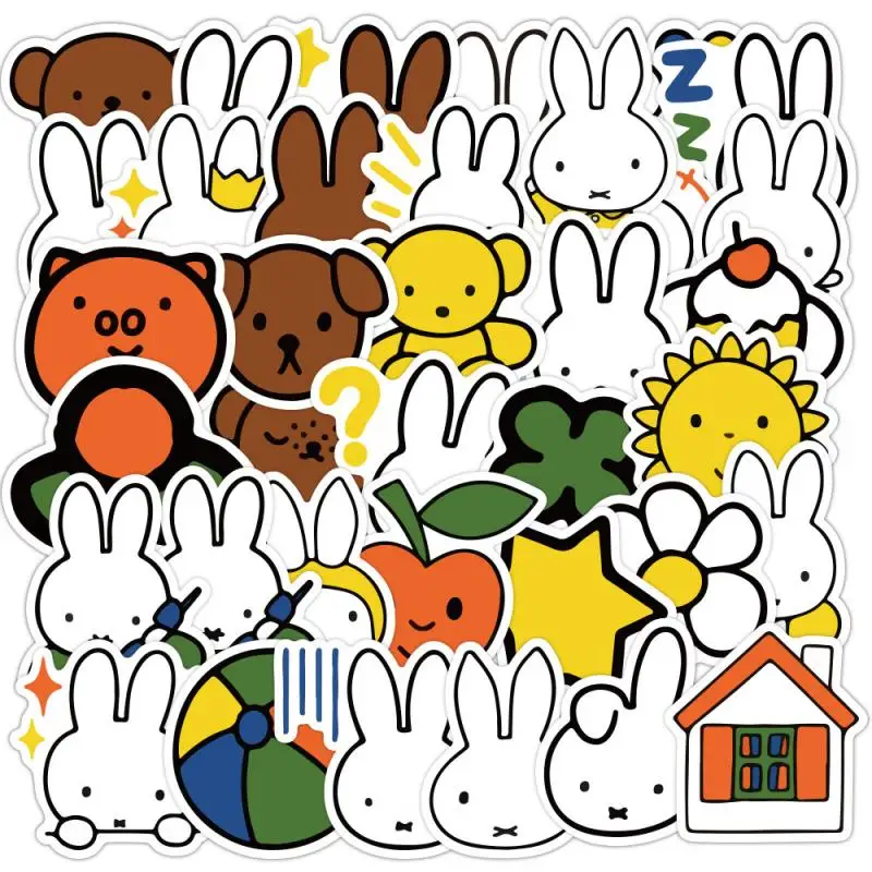 Мульти Стили Аниме стикер Miffy Sanrio Kuromi Стич Снупи My melody Kirby 40/50 шт. милые стикеры s