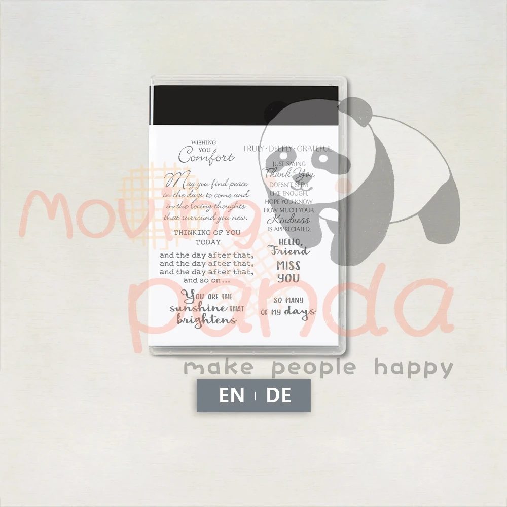 

MP722 Blessing Text Clear Stamps No Dies For Diy Handmade Paper Card Scrapbook Decoration Album Embodying Process Stamps