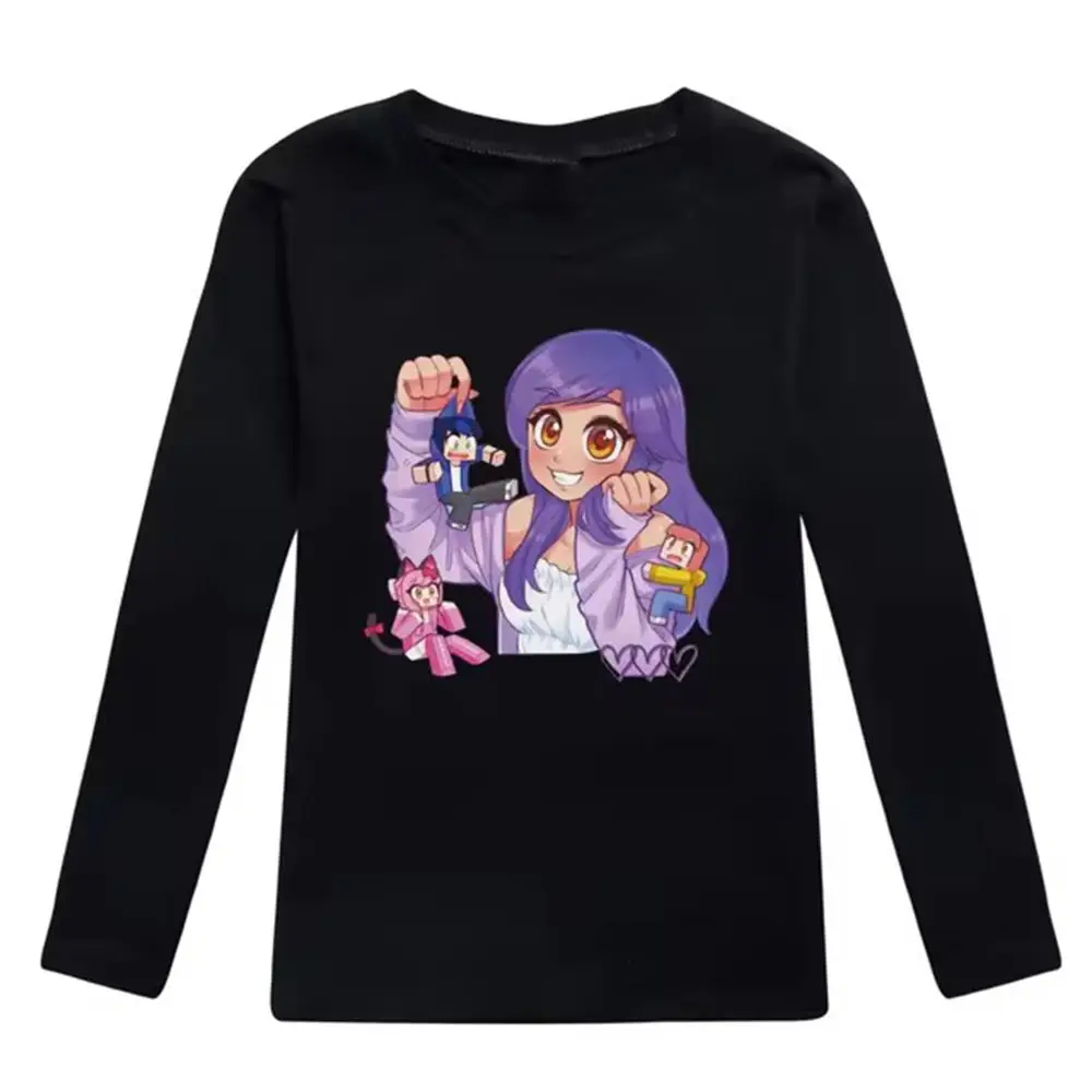 Футболка с котом аниме Афмау детская одежда повседневные футболки круглым