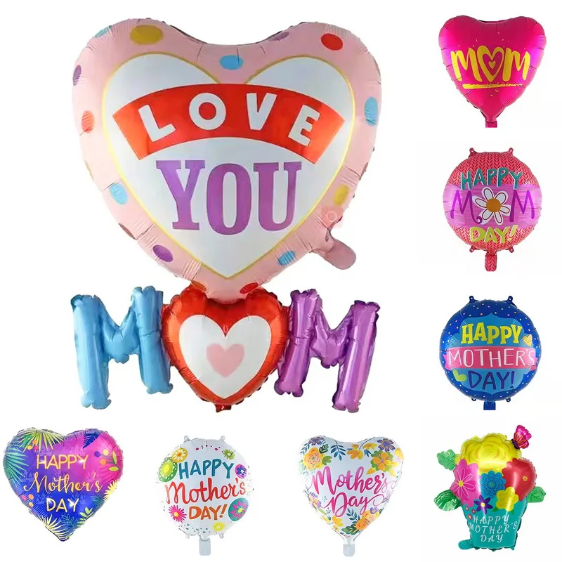 

Happy Mother's Day 18inch Helium Globos Feliz Dia Super Mama, воздушные шары из фольги 2022, шары для украшения вечевечерние отца, матери