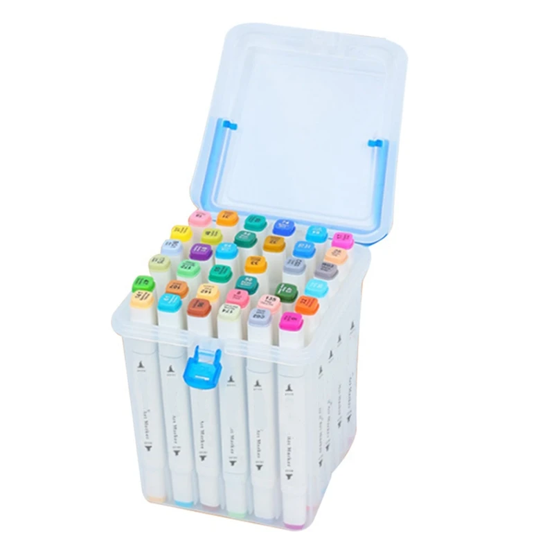 

1Set 36 Colors Dual Tip Highlighter Marker Set Art Marker For Artists Adult Coloring Illustration, Design, Anime, Comic