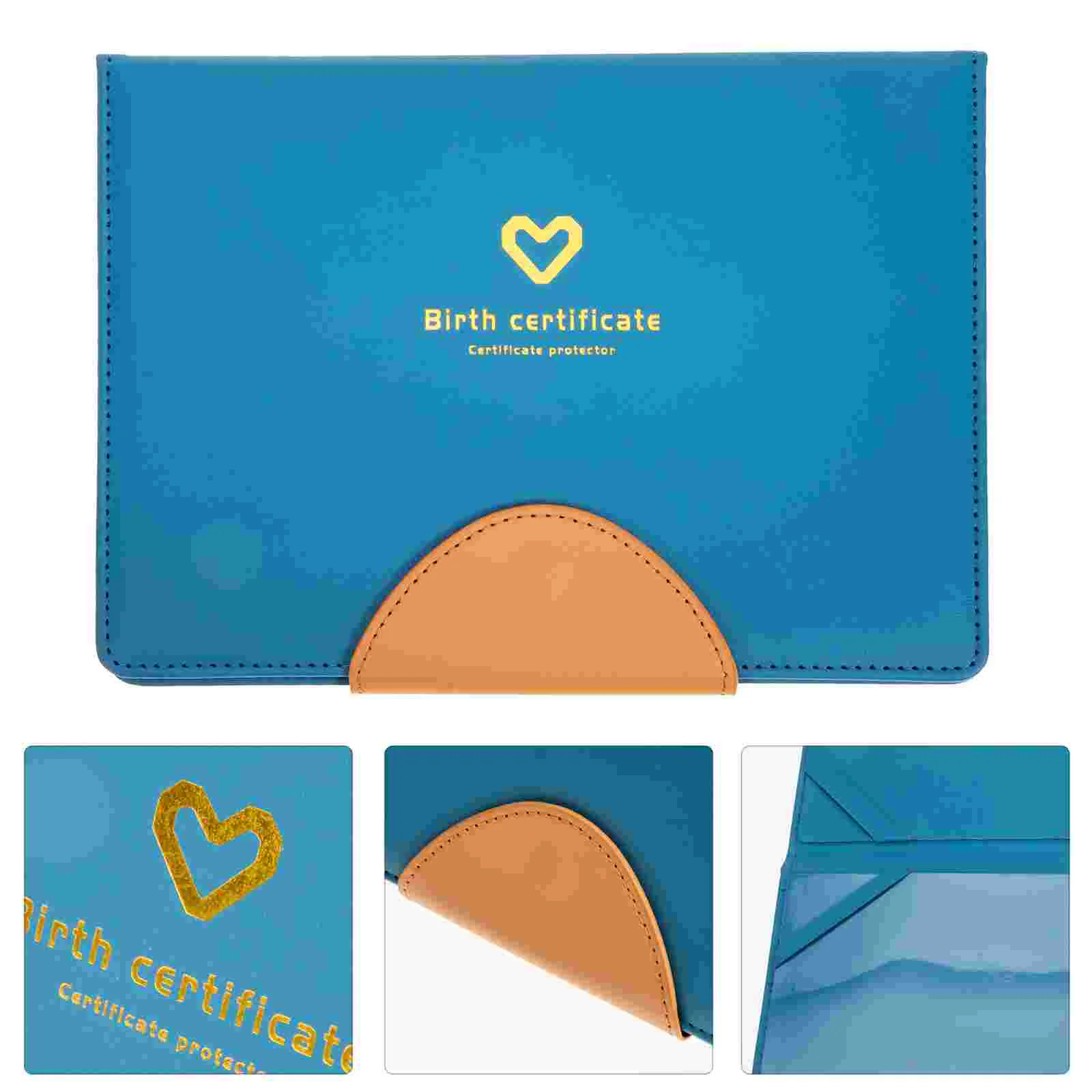 

Birth Certificate Cover Hospital Report Holder Holster Protector Case Artificial for Baby Document