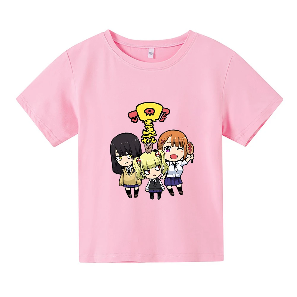 

Mieruko Chan Miko Yotsuya Graphic T-shirt 100% Cotton Short Sleeve Cartoon Tee-shirt for Summer Soft Boys and Girls Children Tee