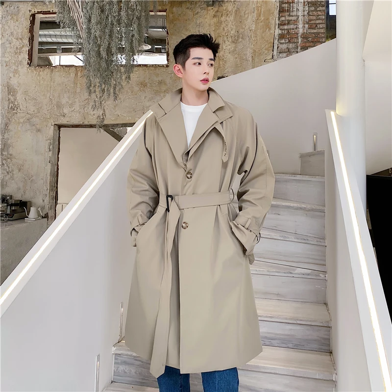 

Новый индивидуальный дизайн двухслойный галстук ремень Повседневная ветровка средней длины