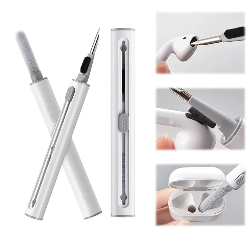 

New Arrival 3-in-1 Design Earphones Cleaner Kit for Airpods 1/2/3 Keyboard Earbud Case Cleaning Pen Headphone Cleaning Pen Brush