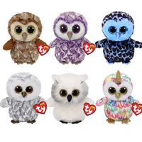 ty beanie boos spring limited easter kawaii owl cute plush toy childrens soft doll birthday gift for children 15cm