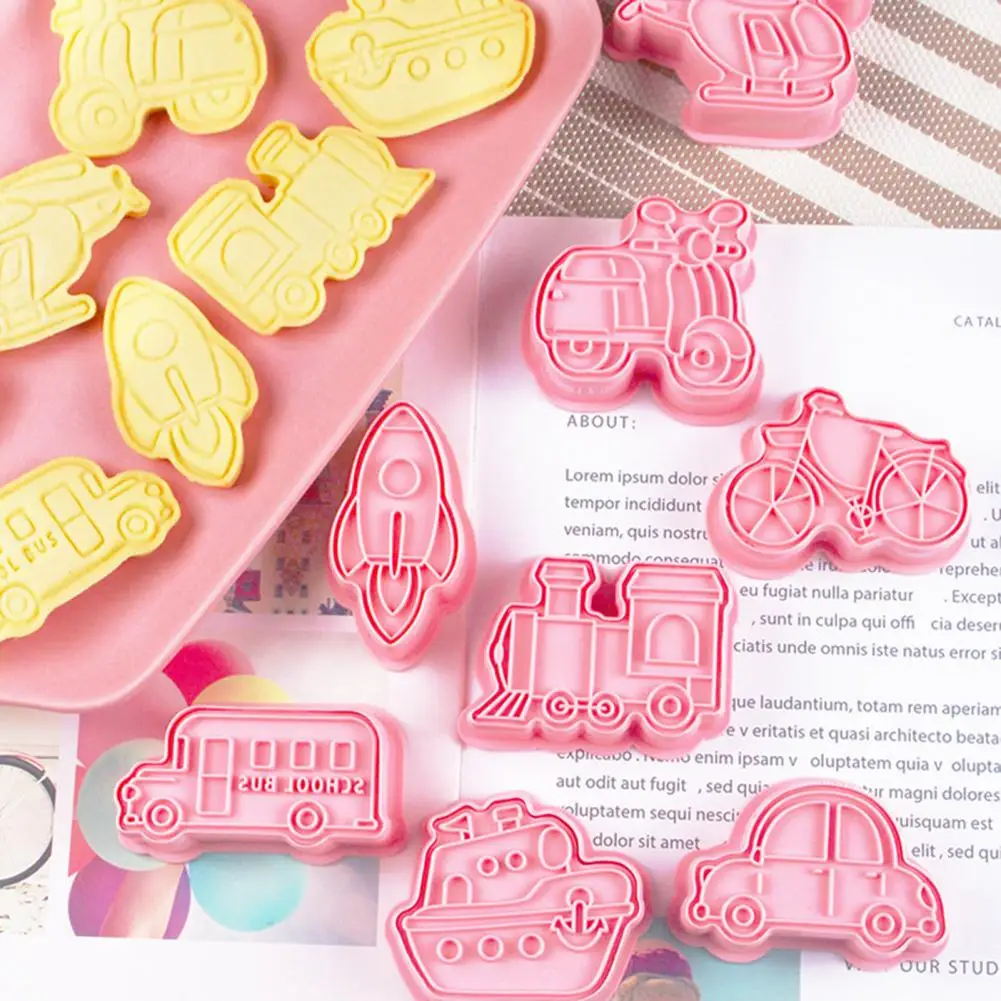 

Формочки для печенья 8 шт. безопасных многообразных долговечных фотоформ для тортов, кухонные принадлежности