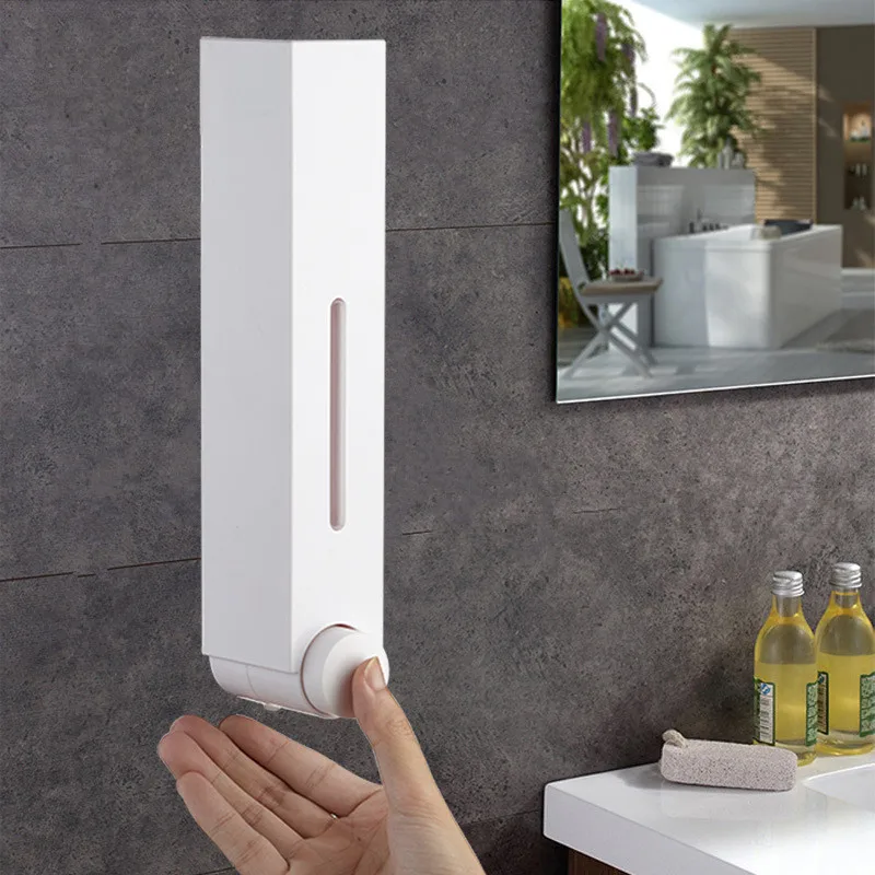 

420ML Wall Mounted Bathroom Liquid Soap Dispenser Washing Lotion Hand Sanitizer Kid Family Hotel Kitchen Shower Gel