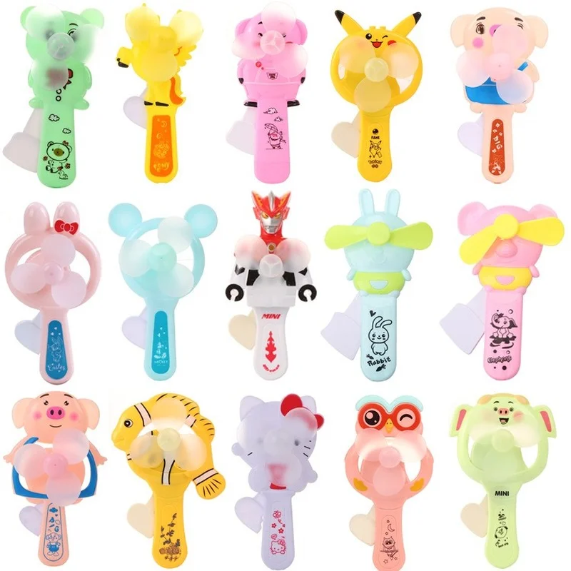 

Fan Mini Portable Cartoon Cubs Hand Pressure Fan Page Manual Kids Handheld Summer Wholesale Mini Air Conditioner Portable