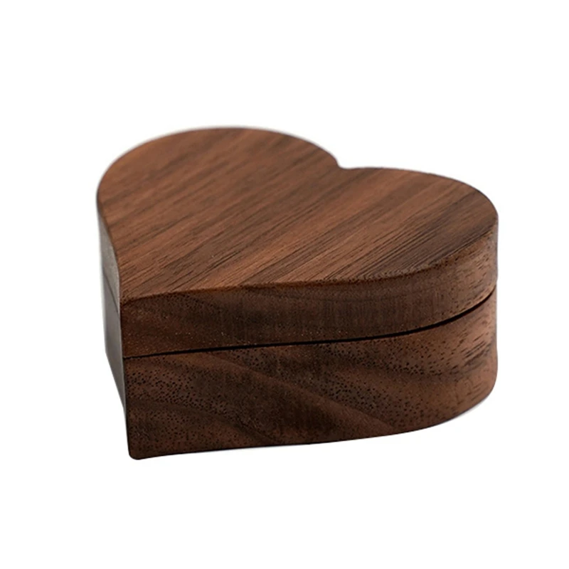 

Деревянная шкатулка для колец, черный орех