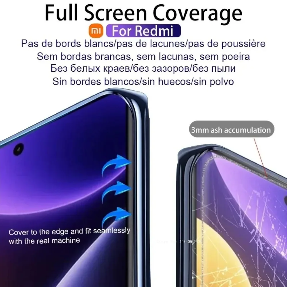 4 шт. HD гидрогелевая пленка Xiaomi POCO X6 F5 X5 X4 X3 NFC GT полное защитное покрытие для Poco M6 M5S